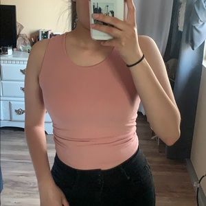 Pretty pink crop tank